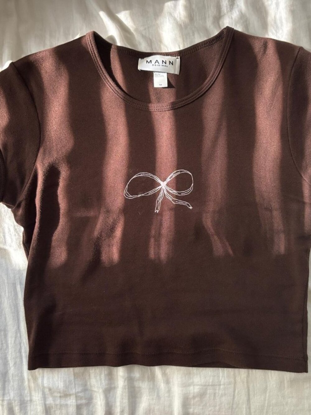 shop mann cropped baby tee